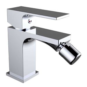 miscelatore per bidet / in ottone cromato / da bagno / 1 foro