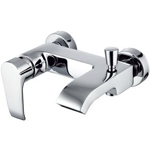 miscelatore da doccia / per vasca / da parete / in ottone cromato