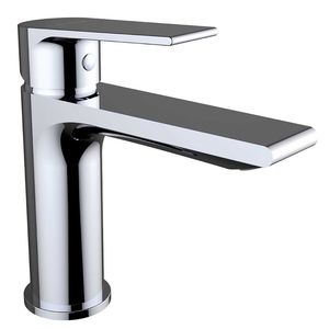 miscelatore per lavabo / in ottone cromato / da bagno / 1 foro