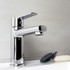 miscelatore per lavabo / in ottone cromato / da bagno / 1 foro
