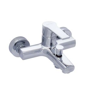 miscelatore da doccia / per vasca / da parete / in ottone cromato