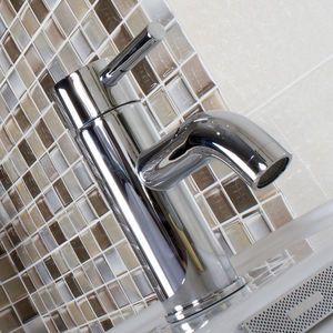 miscelatore per lavabo / in ottone cromato / da bagno / 1 foro