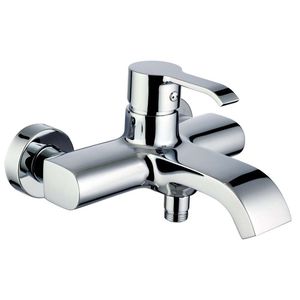 miscelatore da doccia / per vasca / da parete / in ottone cromato