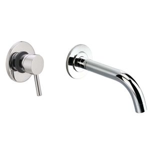 miscelatore per lavabo / da incasso / in ottone cromato / da bagno