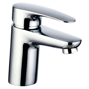 miscelatore per lavabo / in ottone cromato / da bagno / 1 foro