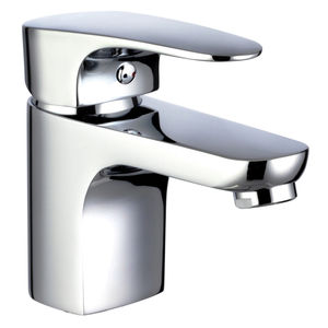 miscelatore per lavabo / in ottone cromato / da bagno / 1 foro