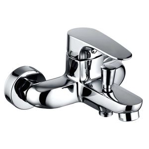 miscelatore da doccia / per vasca / da parete / in ottone cromato