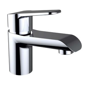 miscelatore per lavabo / in ottone cromato / da bagno / 1 foro