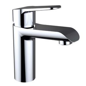 miscelatore per lavabo / in ottone cromato / da bagno / 1 foro