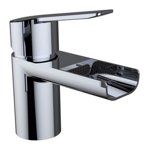miscelatore per lavabo / in ottone cromato / da bagno / 1 foro