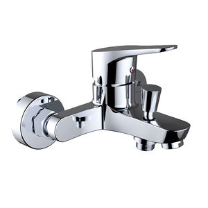 miscelatore da doccia / per vasca / da parete / in ottone cromato