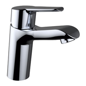 miscelatore per lavabo / in ottone cromato / da bagno / 1 foro