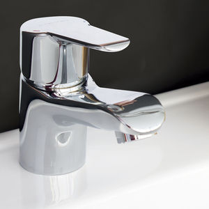 miscelatore per lavabo / in ottone cromato / da bagno / 1 foro