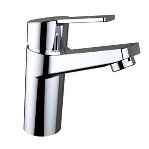 miscelatore per lavabo / in ottone cromato / da bagno / 1 foro