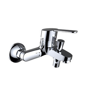 miscelatore da doccia / per vasca / da parete / in ottone cromato