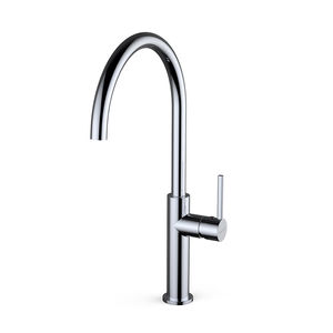 miscelatore in ottone cromato / da cucina / 1 foro / contract