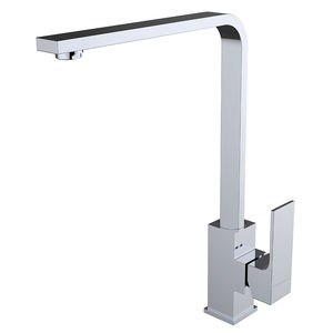 miscelatore in ottone cromato / da cucina / 1 foro / contract