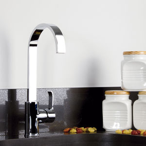 miscelatore in ottone cromato / da cucina / 1 foro / per hotel