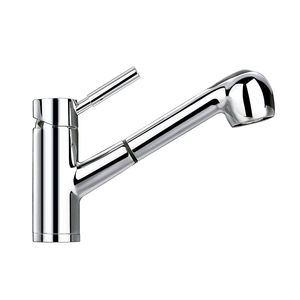 miscelatore in ottone cromato / da cucina / 1 foro / per hotel