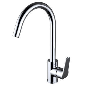 miscelatore in ottone cromato / da cucina / 1 foro / per hotel