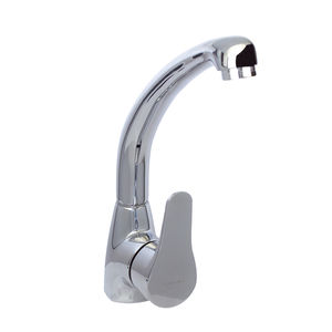 miscelatore in ottone cromato / da cucina / 1 foro / per hotel