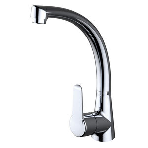 miscelatore in ottone cromato / da cucina / 1 foro / per hotel