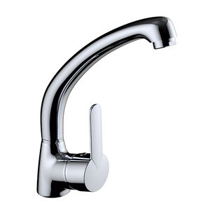 miscelatore in ottone cromato / da cucina / 1 foro / per hotel