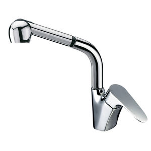 miscelatore in ottone cromato / da cucina / 1 foro / per hotel