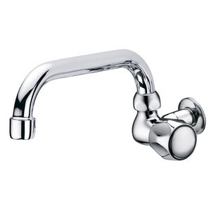 miscelatore da parete / in ottone cromato / da cucina / 1 foro