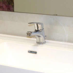 miscelatore per lavabo / in ottone cromato / da bagno / 1 foro