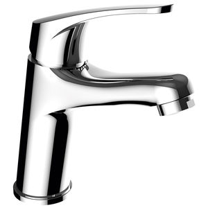 miscelatore per lavabo / in ottone cromato / da bagno / 1 foro