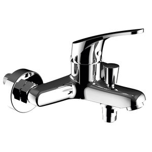 miscelatore per vasca / da parete / in ottone cromato / da bagno