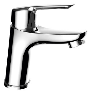 miscelatore per lavabo / in ottone cromato / da bagno / 1 foro
