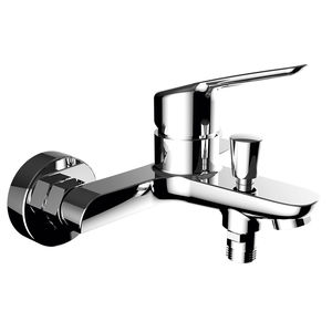 miscelatore da doccia / per vasca / da parete / in ottone cromato