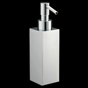 distributore di sapone contract / da appoggio / in ottone / in metallo cromato