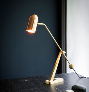 lampada da tavolo / moderna / in bronzo / in rame