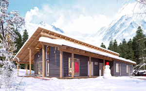 casa prefabbricata / moderna / in legno lamellare / ecologica