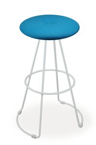 sgabello da bar moderno / in faggio / in legno compensato / in acciaio cromato