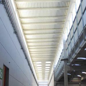 pannello in policarbonato ondulato / per tetto / per rivestimento di facciata / traslucido