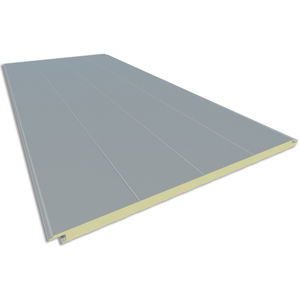 pannello sandwich per facciata / per rivestimento di facciata / rivestimento in acciaio / bifacciale metallico