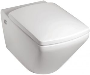 WC sospeso / in ceramica / con sciacquone ad incastro