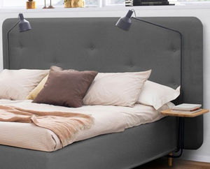 testiera per letto matrimoniale / moderna / in tessuto / imbottita