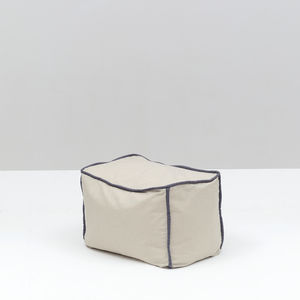 pouf moderno / in tessuto / rettangolare / per hotel