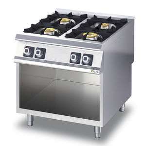 blocco cucina a gas / professionale / in acciaio inox / in ghisa