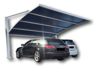 tettoia per posto-auto in metallo / in policarbonato / in PVC / contract