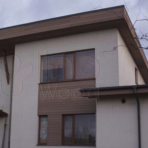 rivestimento di facciata in WPC / spazzolato / a doghe / aspetto legno