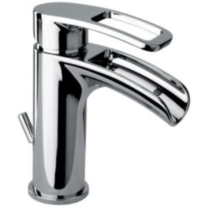 miscelatore per lavabo / in metallo cromato / da bagno / 1 foro