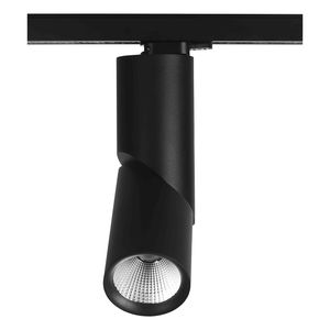 faretti a binario LED / tonda / in alluminio / in acciaio