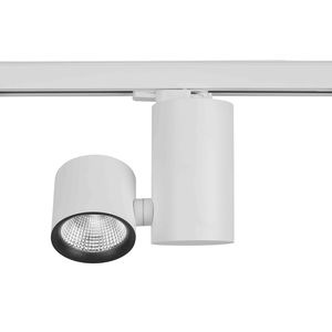 faretti a binario LED / tonda / in alluminio / in acciaio