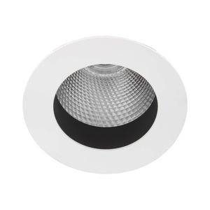 downlight da incasso a soffitto / LED / tondo / in acciaio